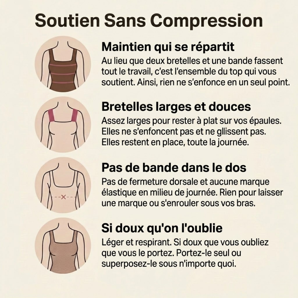 Débardeur confort à soutien-gorge intégré