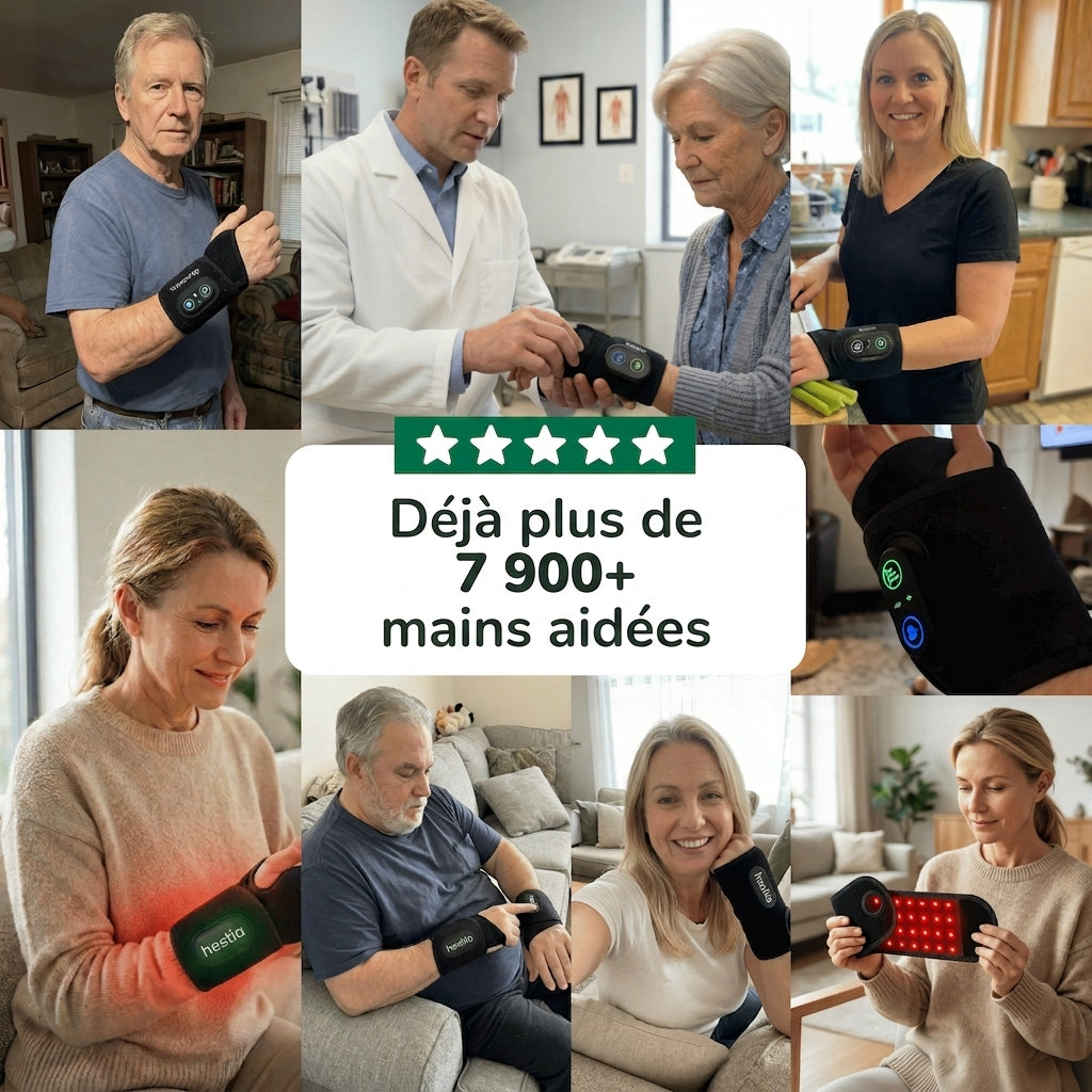 Déjà plus de 7 900 mains aidées — photos clients Hestia Flow